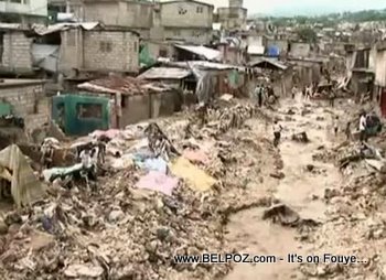 Haiti Flood - Houses Built Near Water Canals