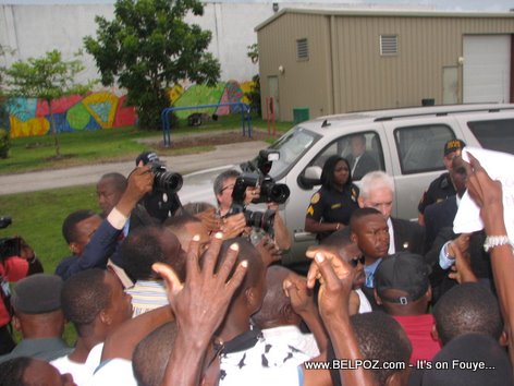 President Michel Martelly In Little Haiti Miami
