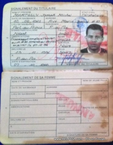 Michel Martelly Haitian Passport