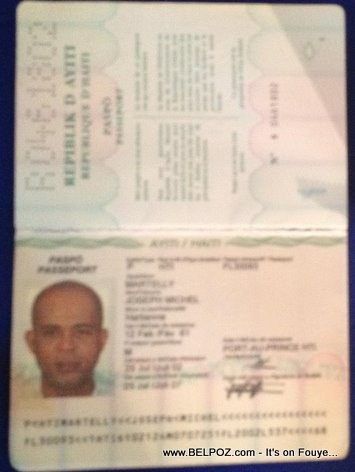 Michel Martelly Haitian Passport