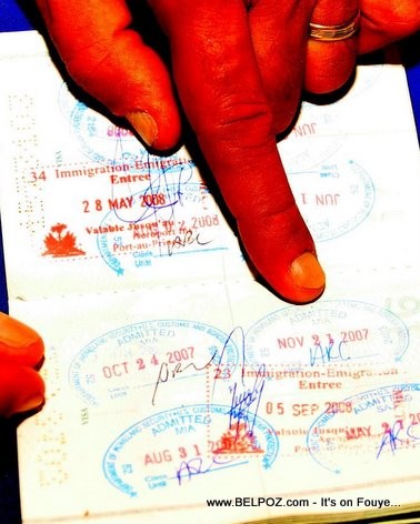 President Martelly Passport Stamp Nov 21 2007
