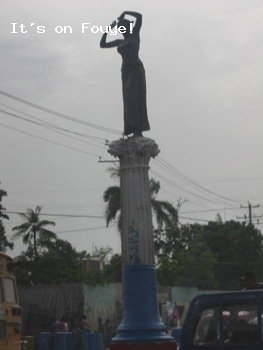 Statue of a lady, haiti