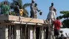 Haiti Construction - Betonnage - Pouring Concrete
