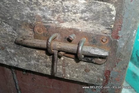 Old Forged Door Latch in a Haiti House
