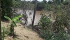 Flooded Guayamouc river in rural Haiti