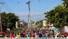 Haiti Manifestation 18 Novanm - Comparaison Pro-Martelly Anti-Martelly