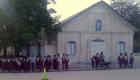 Haitian Students waiting for the Bus - Hinche Haiti