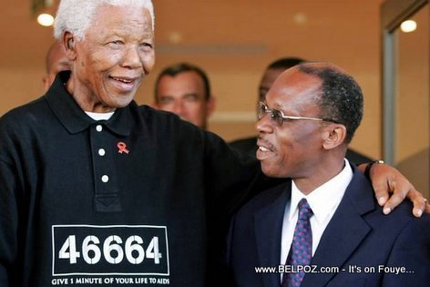 Jean Bertrand Aristide and Nelson Mandela