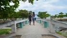 Bridge across mouth of Labiche River to Gelee Beach - Les Cayes Haiti