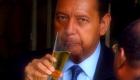 Jean-Claude Duvalier drinking Champagne