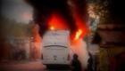 Capital Coach Line Bus Burned in Petit Goave