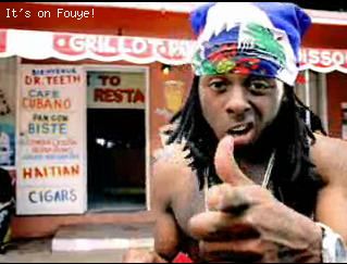 Lil Wayne with Haitian Flag Bandana