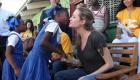 Angelina Jolie & Brad Pitt in Haiti