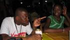 At the bar in Jacmel Haiti