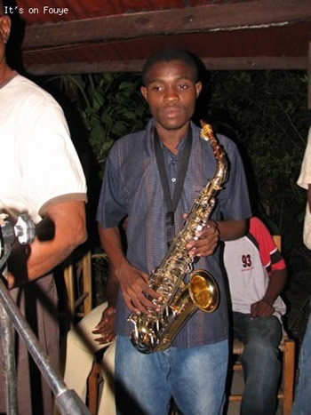 Saxophone player Jacmel haiti