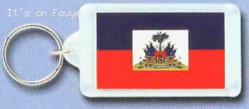 Haiti Flag Key Chain