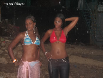 Haiti girls in binini