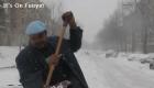 Shoveling Snow in Canada