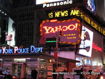 Yahoo Ad at Times Square, New York