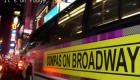 Compas On Broadway Promo on a New York City Bus