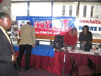 New Jersey Haitian Student Convention, one of the booths