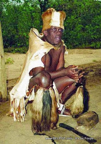 Aristide In Africa, in Zulu Outfit LOL...
