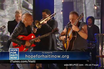 Sting Hope For Haiti Now Telethon