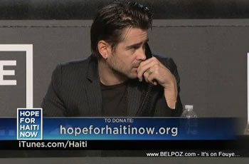 Colin Farrell Hope For Haiti Now Telethon