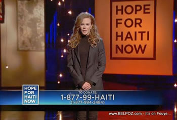 Nicole Kidman Hope For Haiti Now Telethon