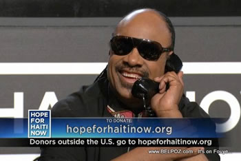 Stevie Wonder Hope For Haiti Now Telethon