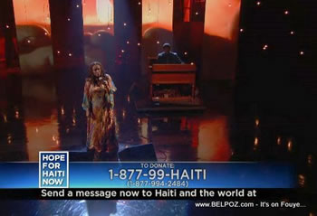 Emeline Michel Hope For Haiti Now Telethon