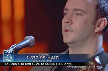 Dave Matthews Hope For Haiti Now Telethon