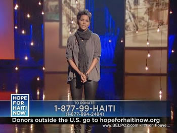 Halle Berry Hope For Haiti Now Telethon