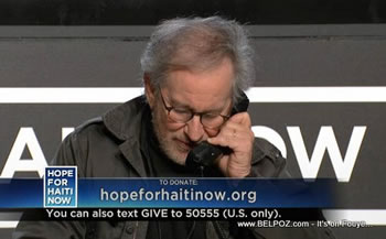 Steven Spielberg Hope For Haiti Now Telethon