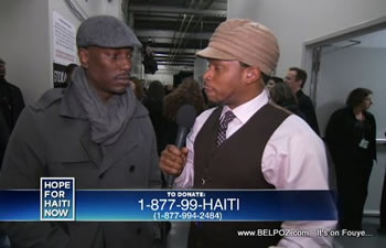 Tyrese Gibson MTV Sway Hope For Haiti Now Telethon