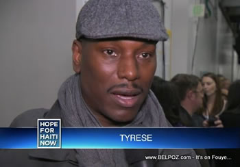 Tyrese Gibson Hope For Haiti Now Telethon