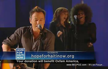 Bruce Springsteen Hope For Haiti Now Telethon