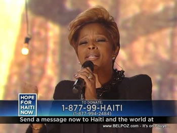 Mary J Blige Hope For Haiti Now Telethon