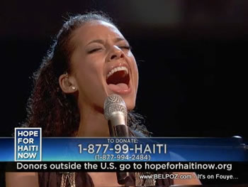 Alicia Keys Hope For Haiti Now Telethon