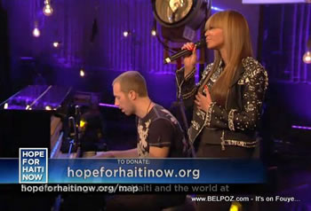 Beyonce Knowles Hope For Haiti Now Telethon