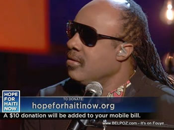 Stevie Wonder Hope For Haiti Now Telethon