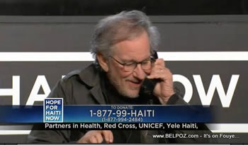 Steven Spielberg Hope For Haiti Now Telethon