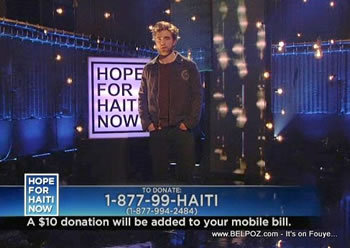Robert Pattinson Hope For Haiti Now Telethon