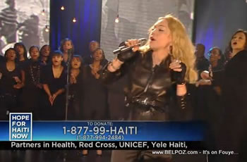 Madonna Hope For Haiti Now Telethon