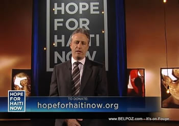 Jon Stewart Hope For Haiti Now Telethon