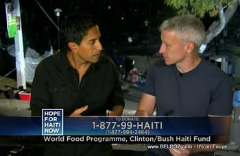 Sanjay Gupta Anderson Cooper Hope For Haiti Now Telethon