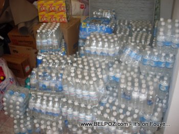Bottled Watter For Haiti Earthquake Relief Ecole Frere Polycarpe Carrefour Haiti