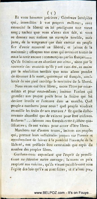 The Haitian Declaration Of Independence Page 5