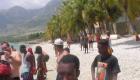 UN Soldiers in Haiti beach