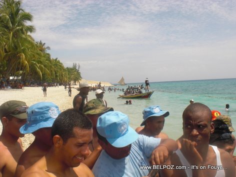 MINUSTAH cotes des arcadains public beach Haiti